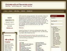 Tablet Screenshot of georgiaguntraining.com